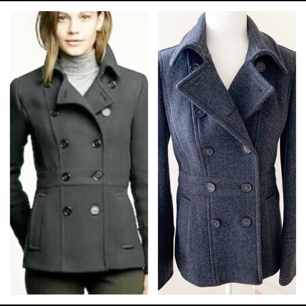 J. Crew Stadium Cloth by Nello Gori Peacoat